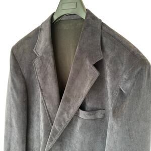 Lacrosse Men’s 48L Navy Corduroy Blazer Stretch Sport Coat Preppy Academia EUC